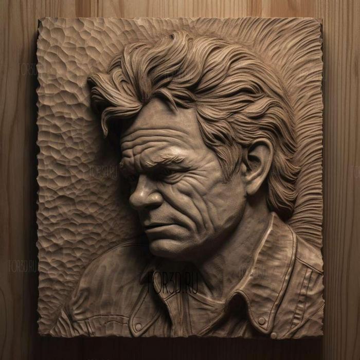 John Mellencamp 1 stl model for CNC